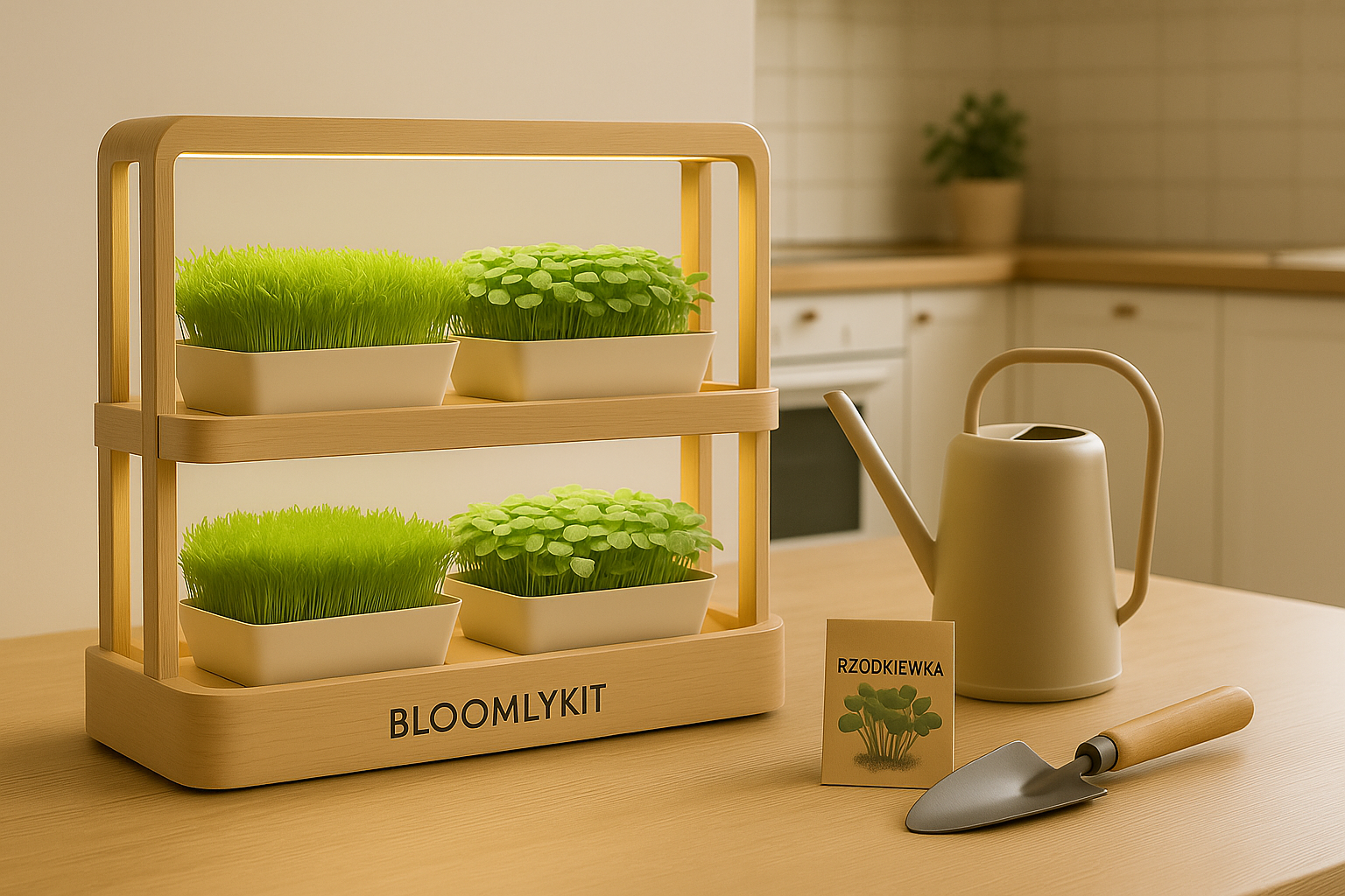 BloomlyKit microgreens growing kit for kids and adults